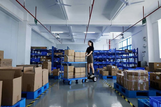ET300P2 Electric Flatbed Cart warehouse material handling