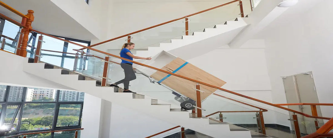 move heavy furniture with powered stair dolly hand truck