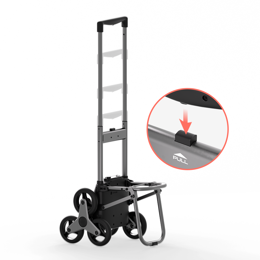 66lbs Electric Stair-Climbing Shopping Cart EzStep