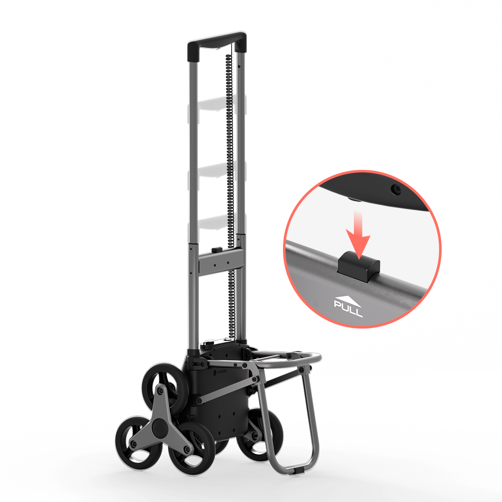 66lbs Electric Stair-Climbing Shopping Cart EzStep