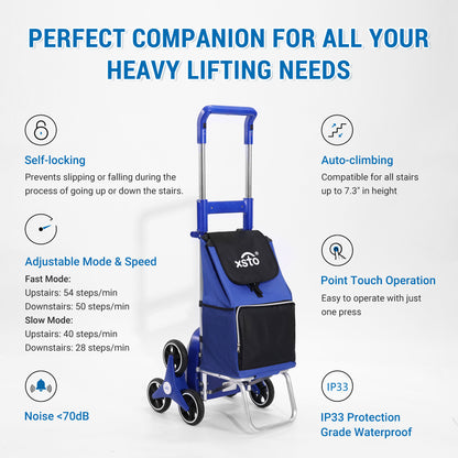 66lbs-XSTO ZW030 Robby Stair Climbing Shopping Cart