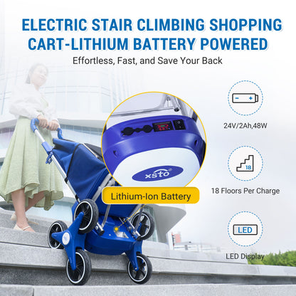 66lbs-XSTO ZW030 Robby Stair Climbing Shopping Cart