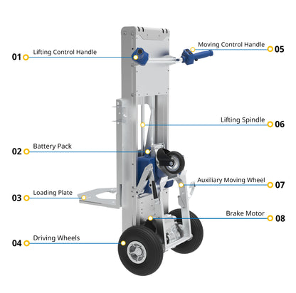 375 lbs Motorized Hand Truck LFC170F3