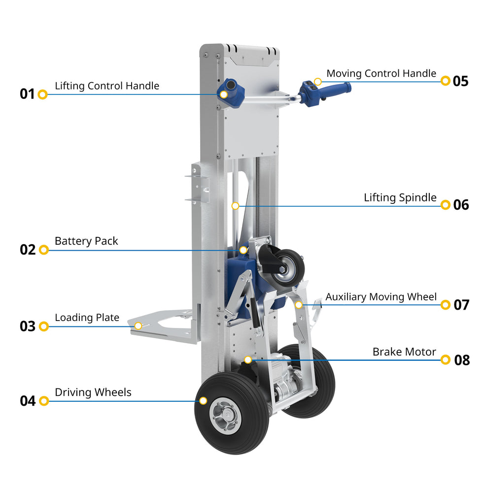 XSTO LFC170F3 Motorized Hand Truck 375Lbs